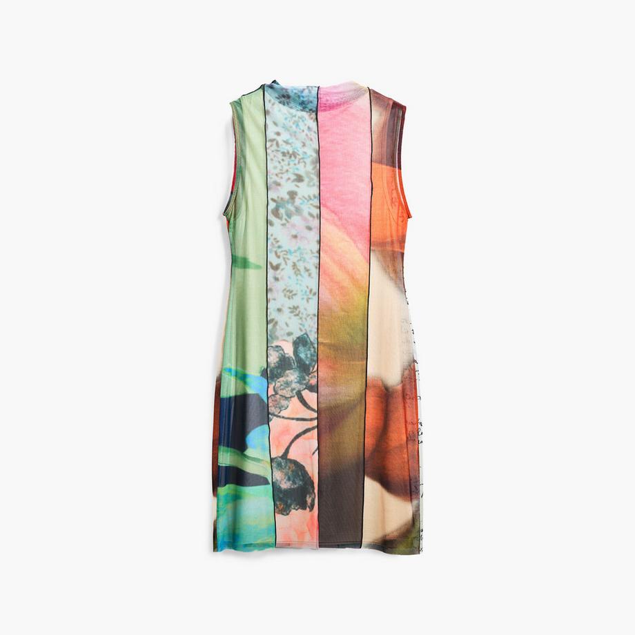 Desigual Ärmelloses bedrucktes Minikleid  