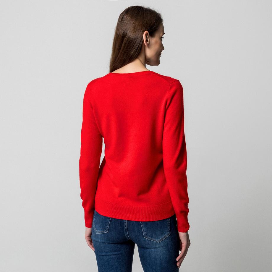 Manor Woman Maglione Cashmere Scollo a V  