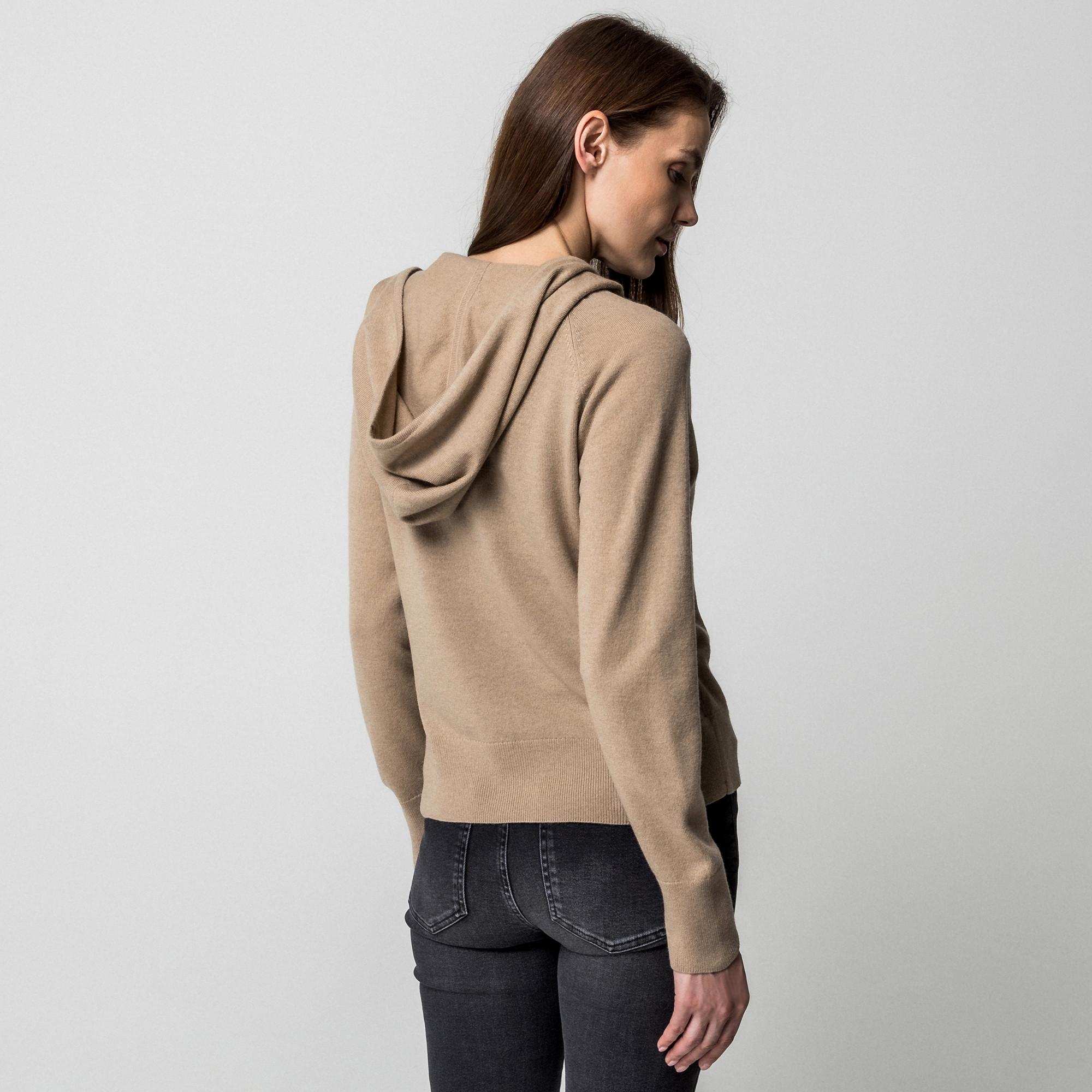 Manor Woman Cardigan in maglia con cappuccio  