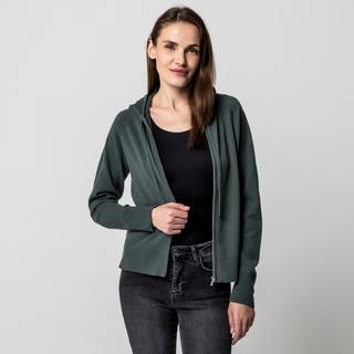 Manor Woman Gilet en tricot avec capuche  