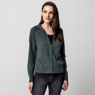 Manor Woman Gilet en tricot avec capuche  