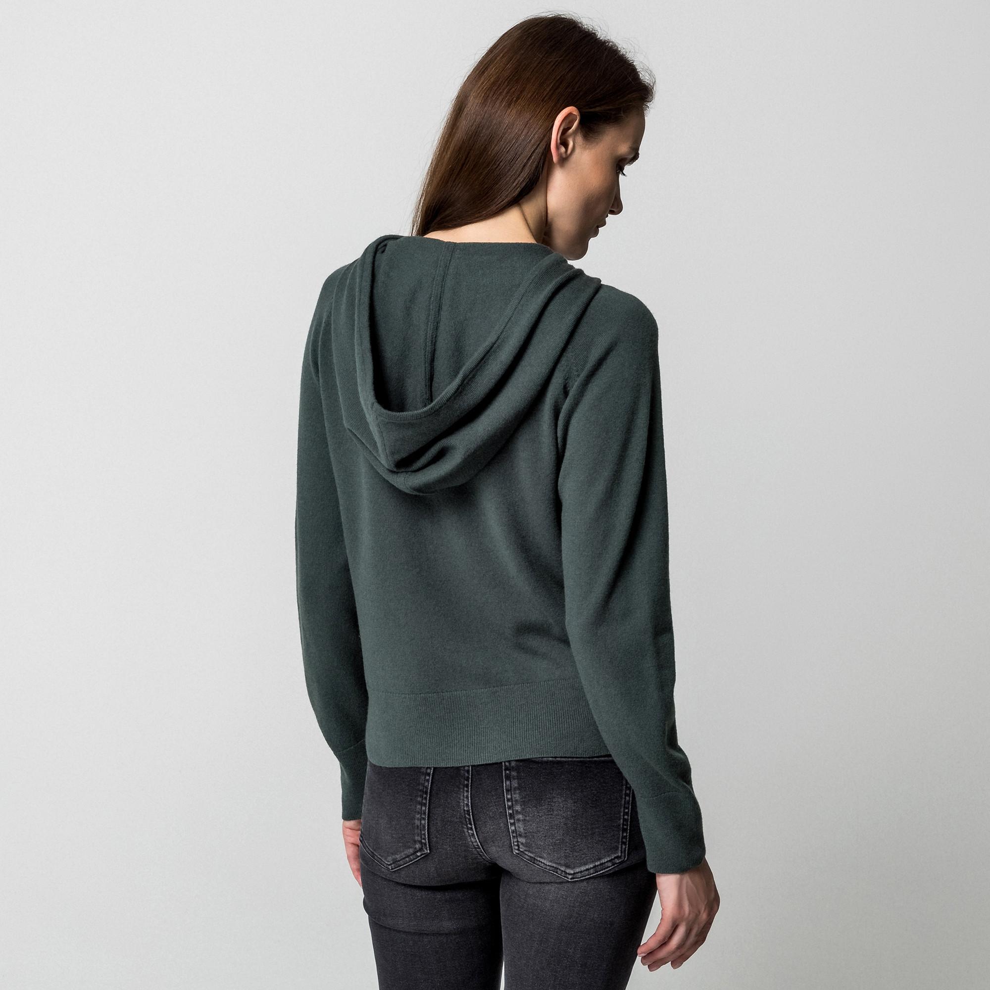 Manor Woman Gilet en tricot avec capuche  