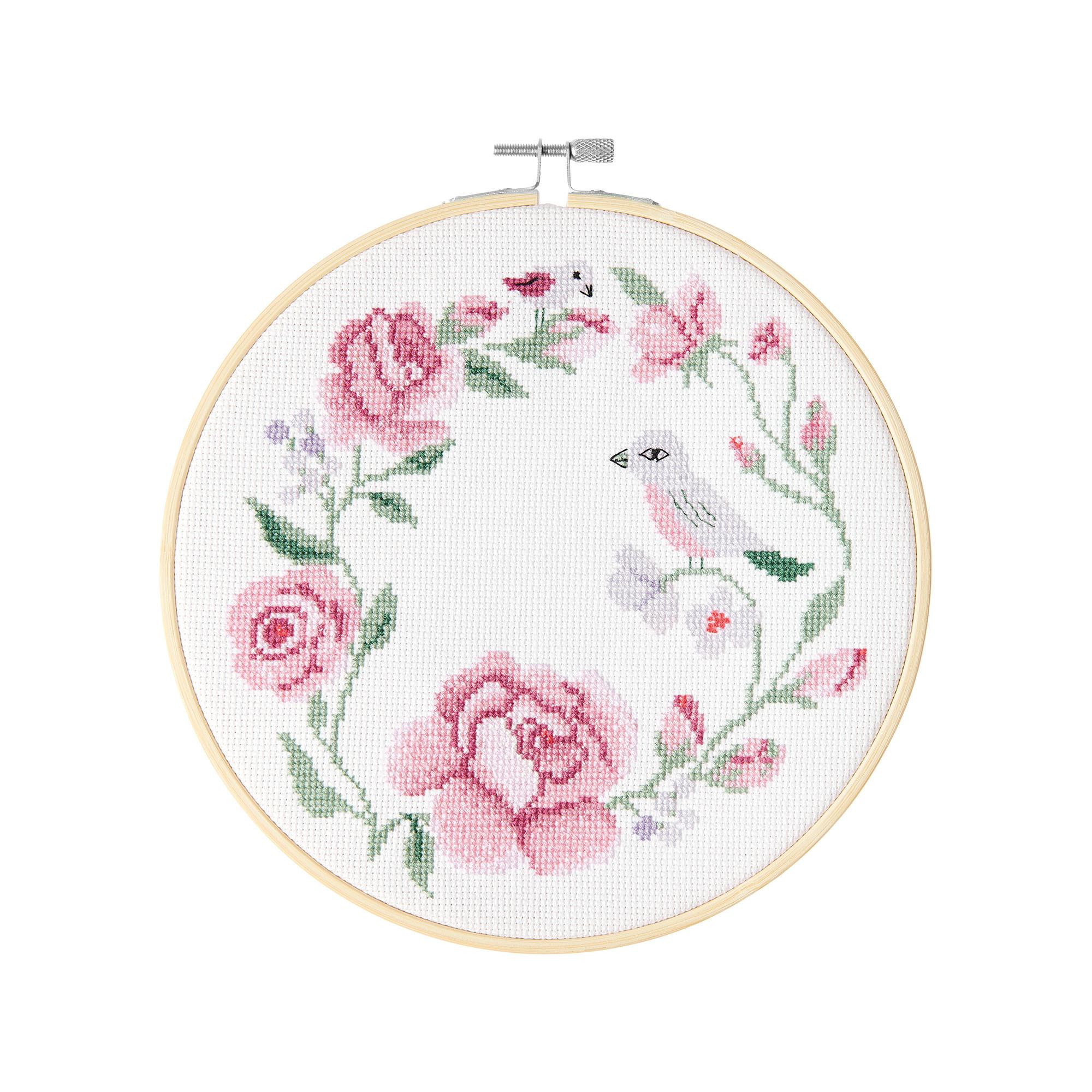 RICO-Design Kit di ricamo Corona di rose 