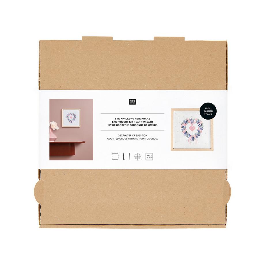 RICO-Design Stickpackung Herzkranz 