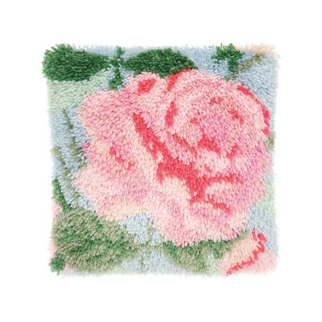 RICO-Design Knüpfkissen Rose 