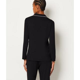 Etam Camicia Maniche Lunghe con Profili a Contrasto  