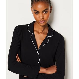 Etam Camicia Maniche Lunghe con Profili a Contrasto  