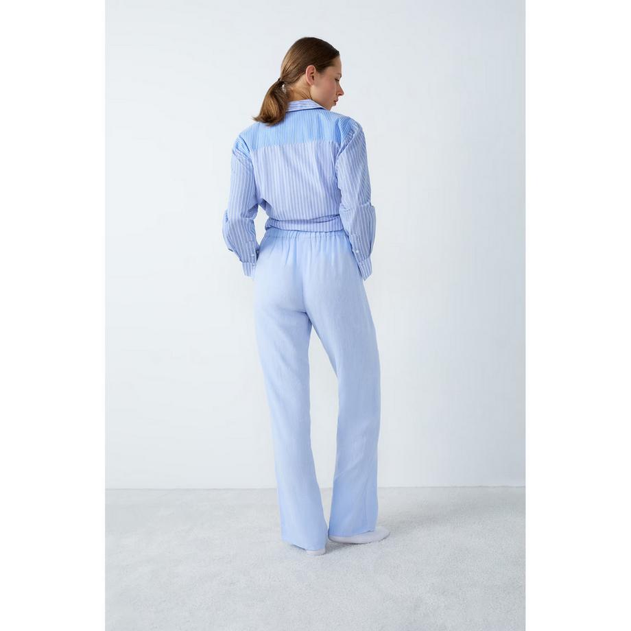 Etam Pantaloni pigiama dritti in lino  