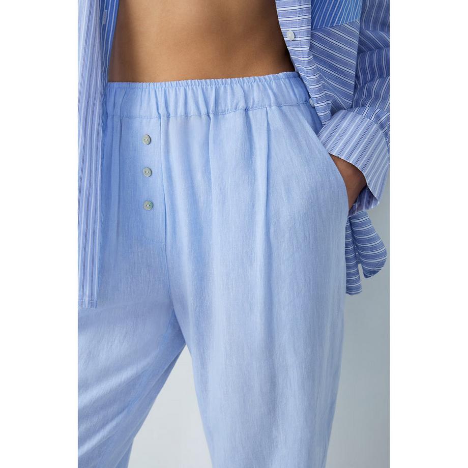 Etam Pantaloni pigiama dritti in lino  