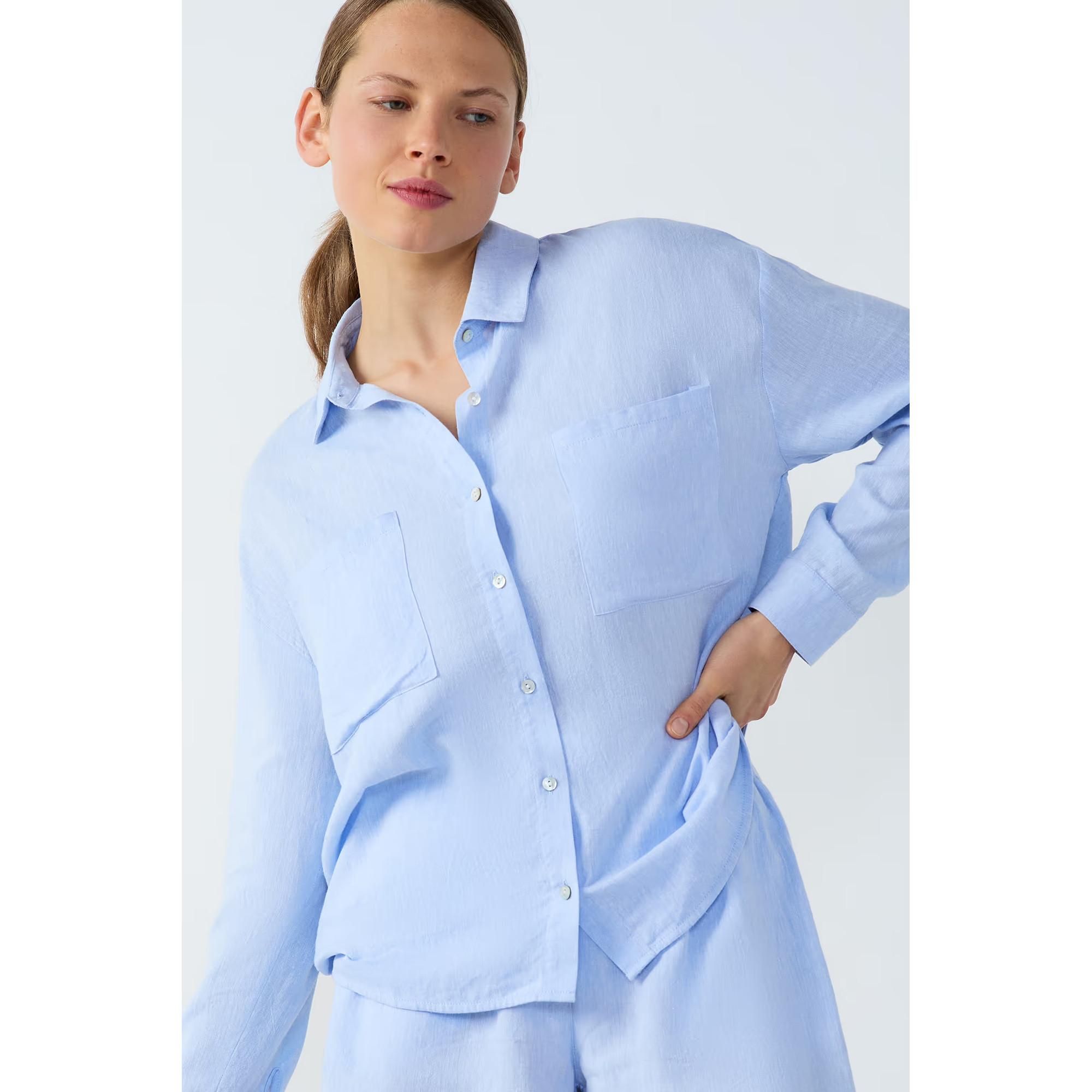 Etam Chemise Lin Manches Longues  