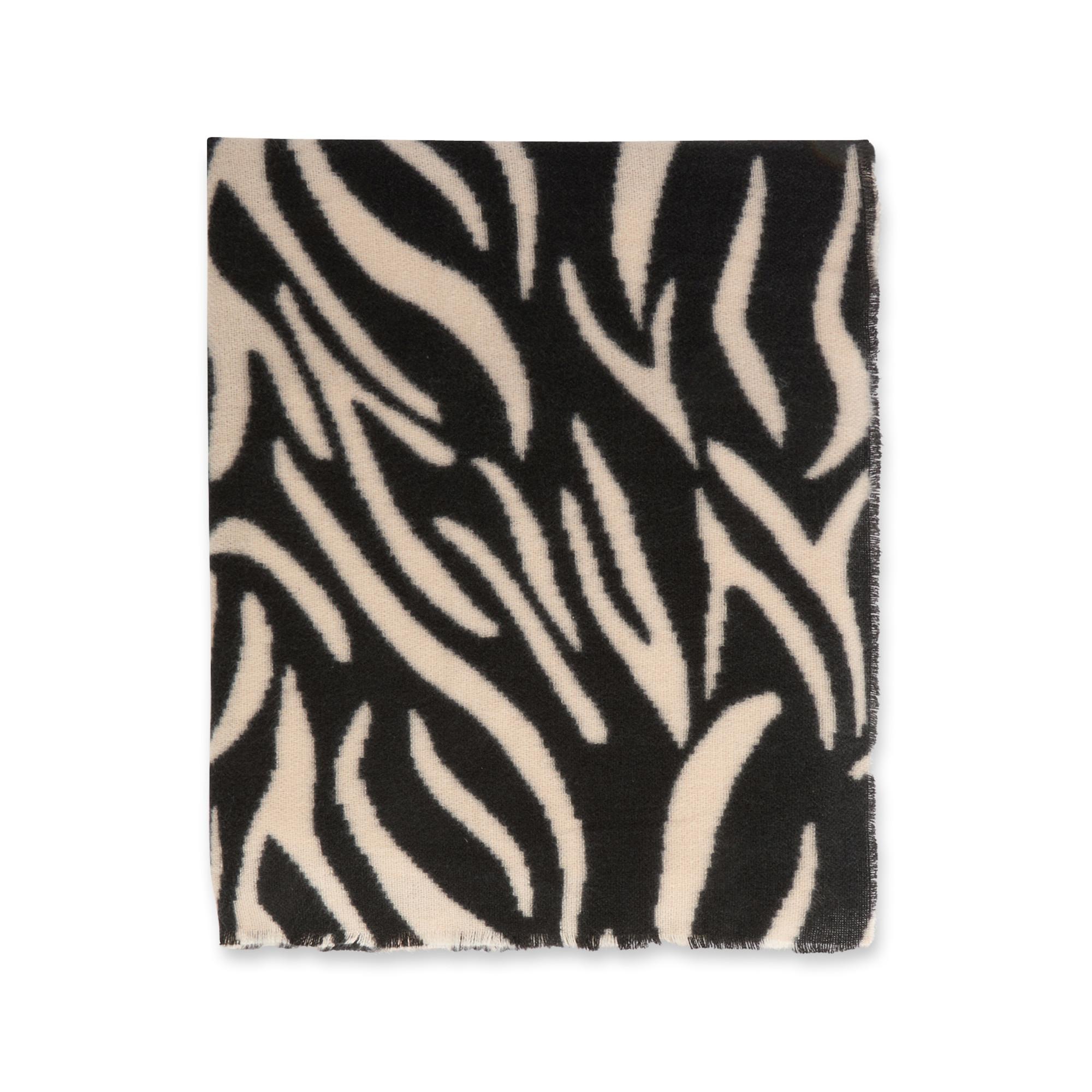 MORGAN Echarpe Motif Zèbre avec Franges  