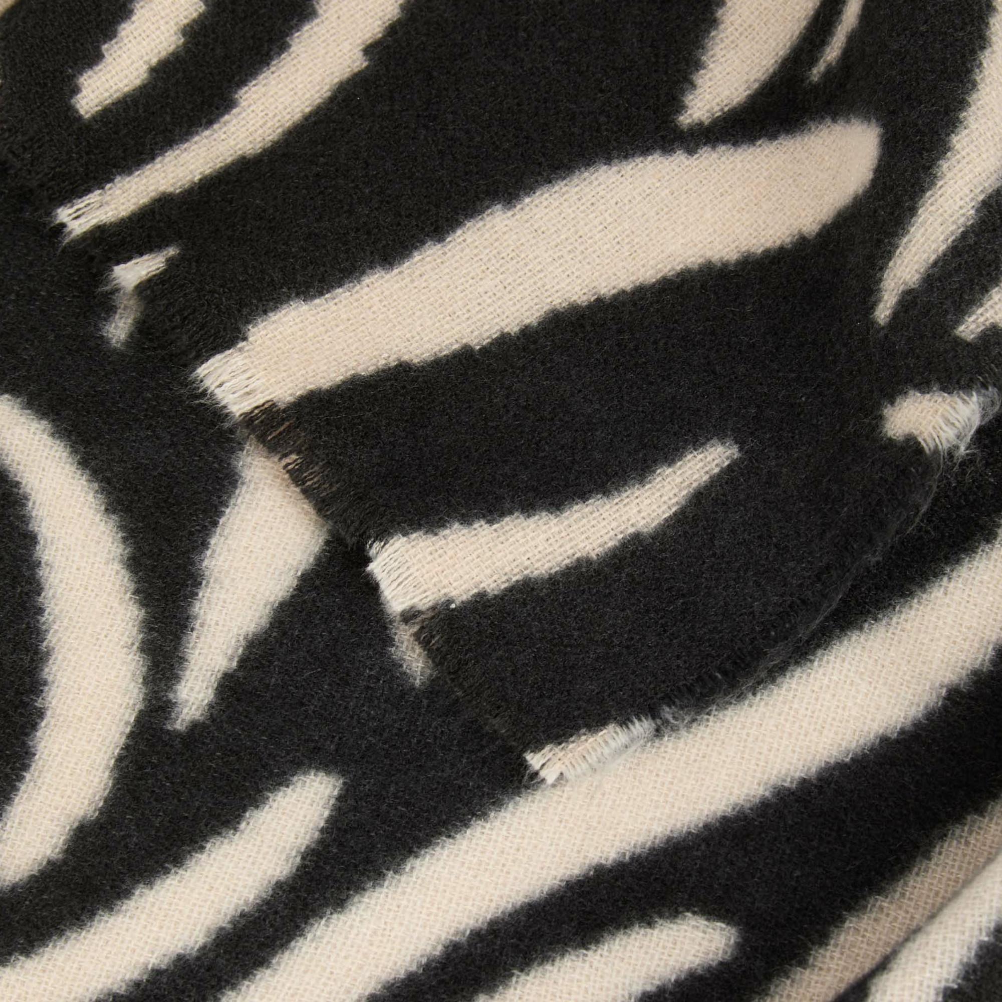 MORGAN Echarpe Motif Zèbre avec Franges  