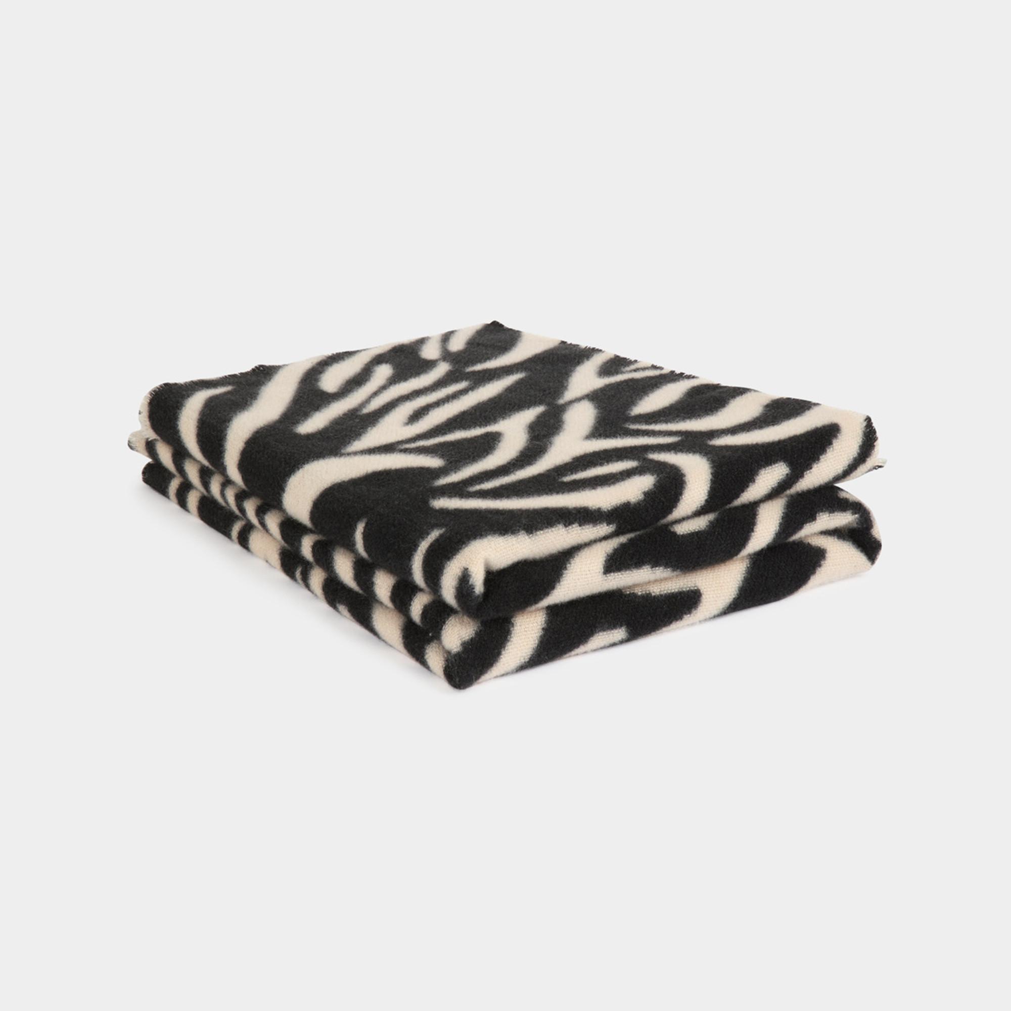 MORGAN Echarpe Motif Zèbre avec Franges  