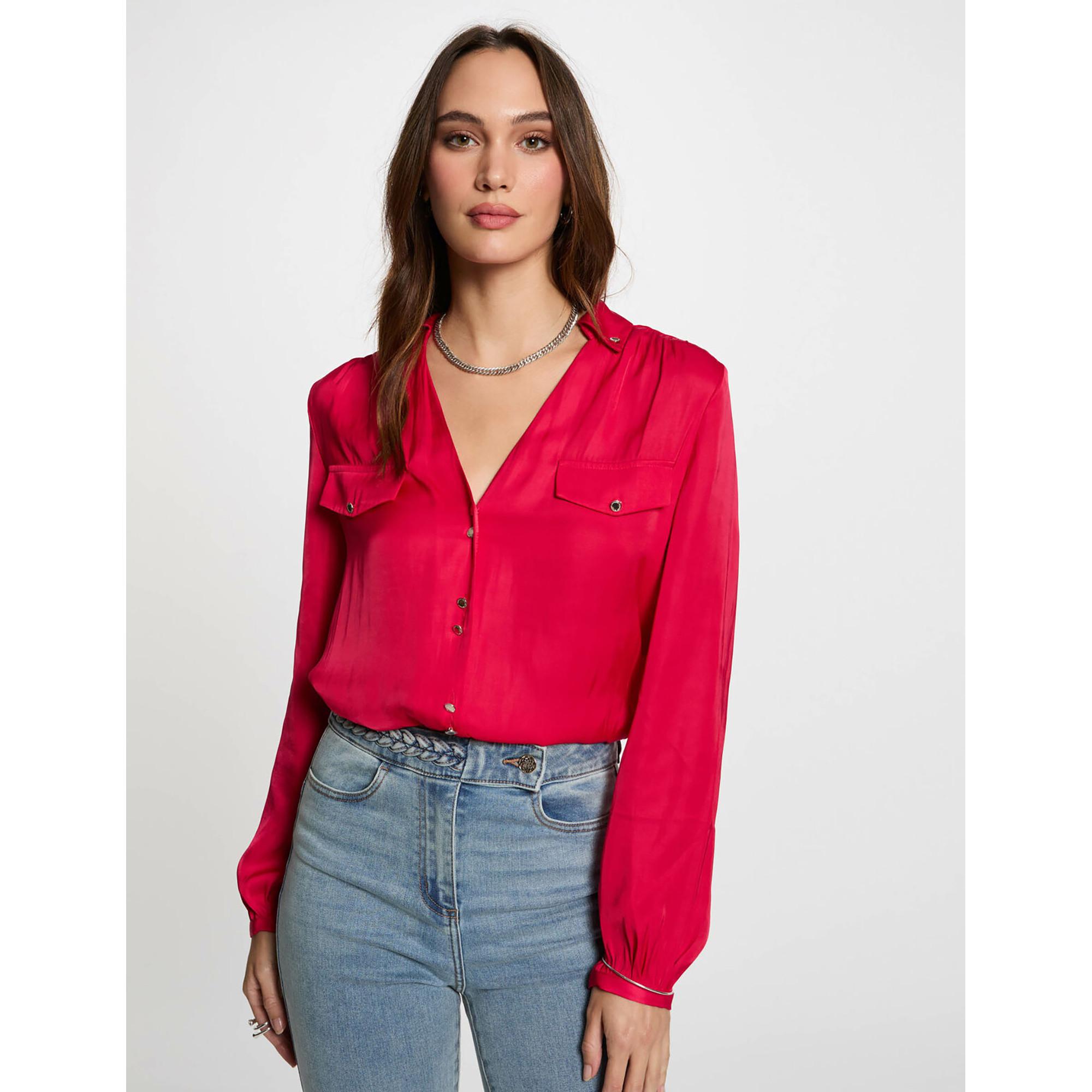 MORGAN Camicia Raso Maniche Lunghe  