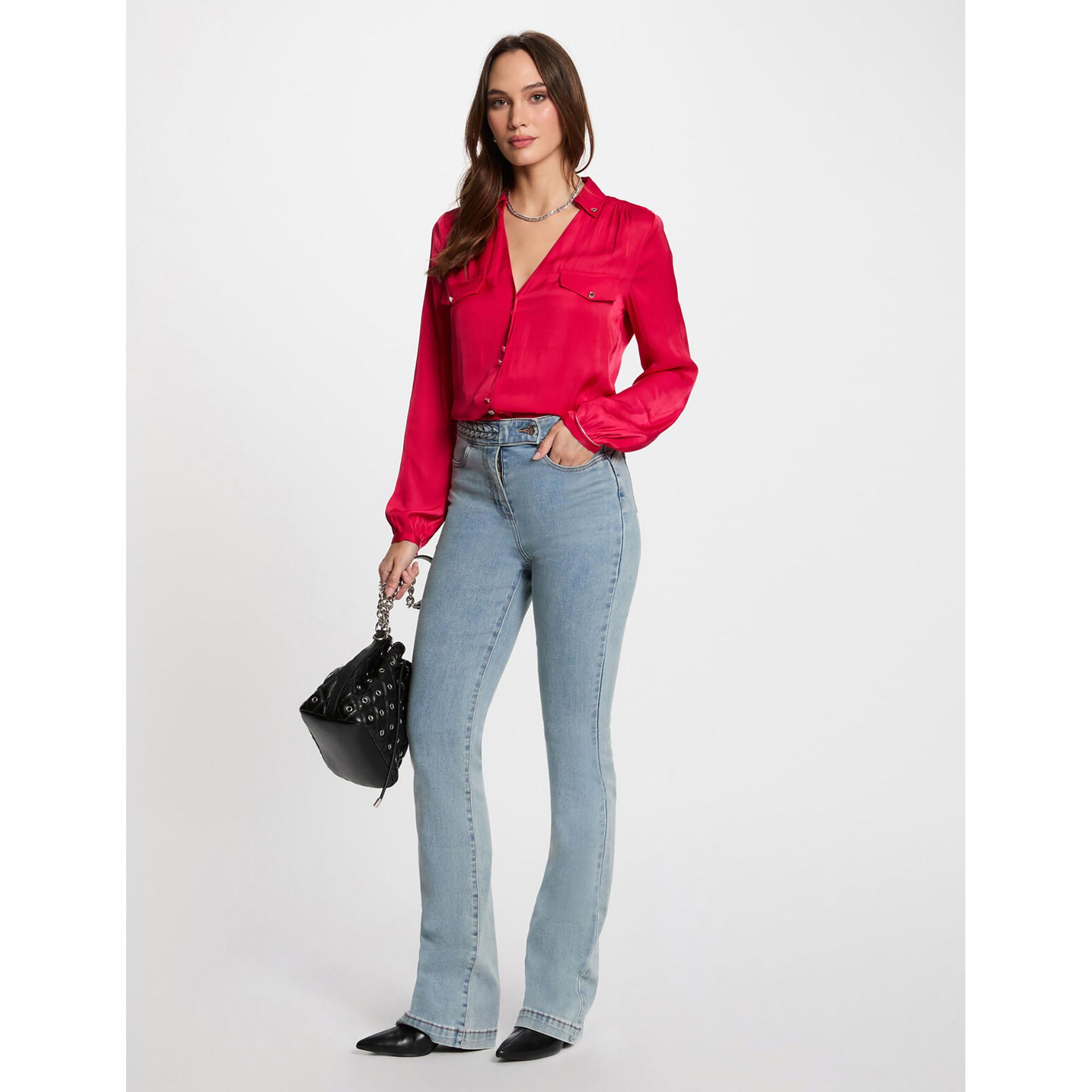 MORGAN Camicia Raso Maniche Lunghe  