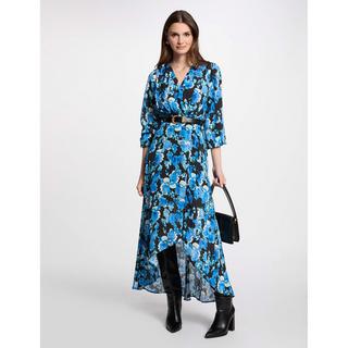MORGAN Abito Lungo Aderente con Stampa Astratta  