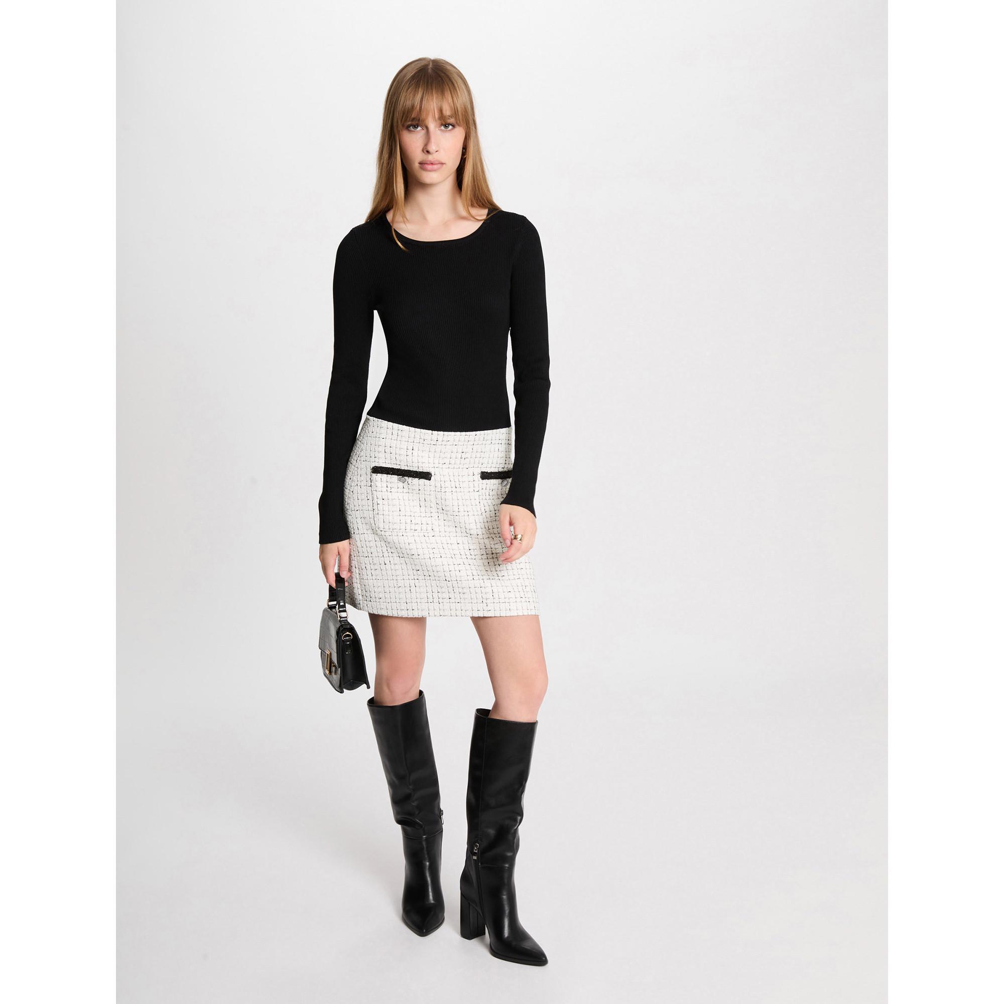 MORGAN Mini Robe à Manches Longues  