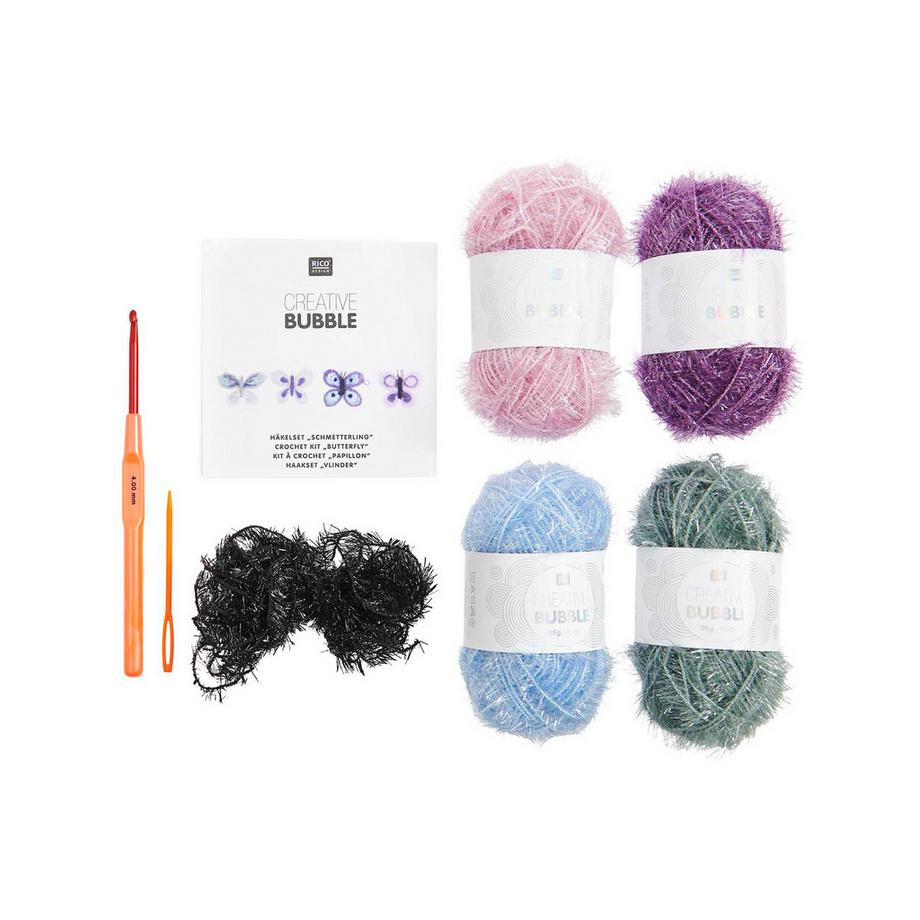 RICO-Design Set de crochet Bubble "Papillon" 