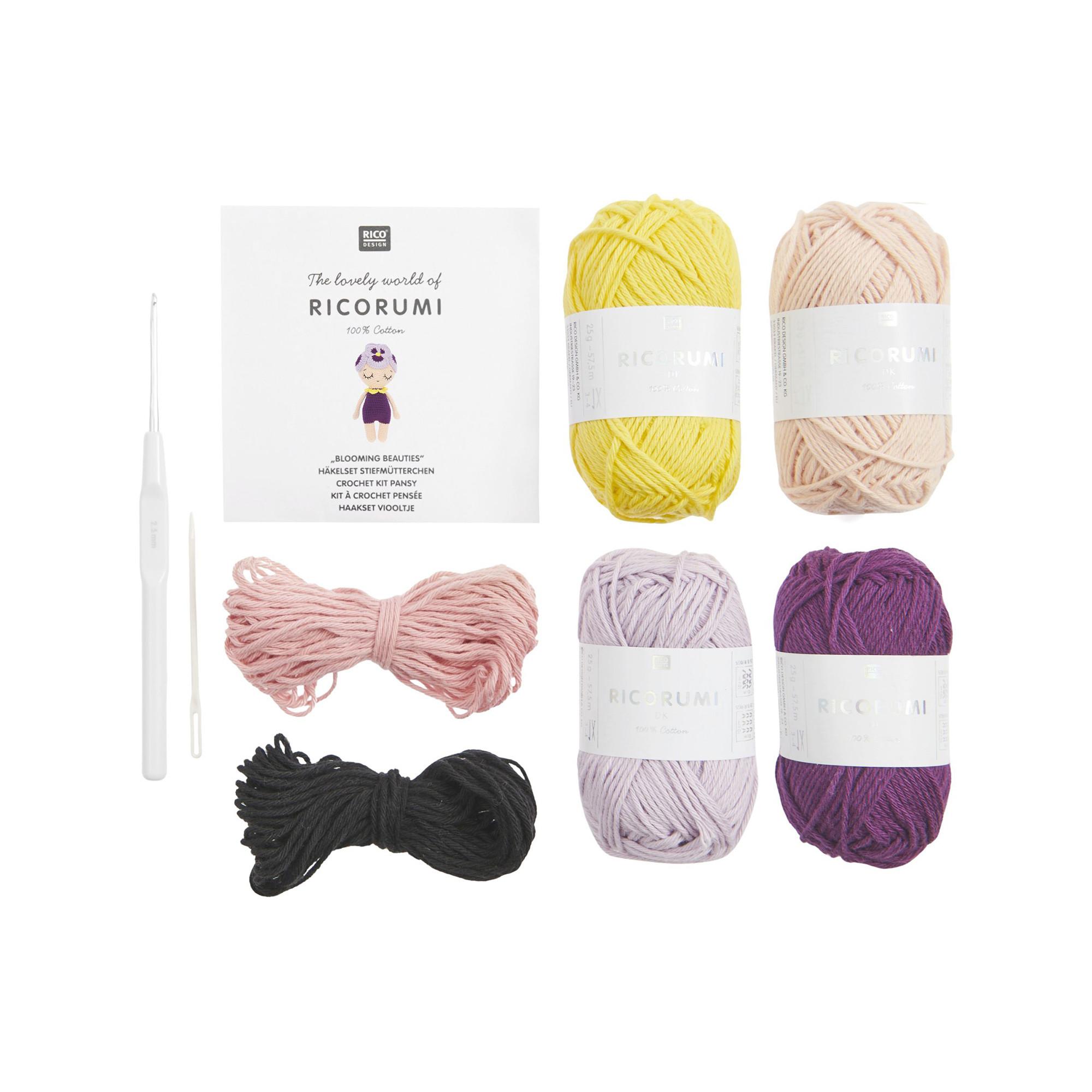 RICO-Design Häkelset Stiefmütterchen 