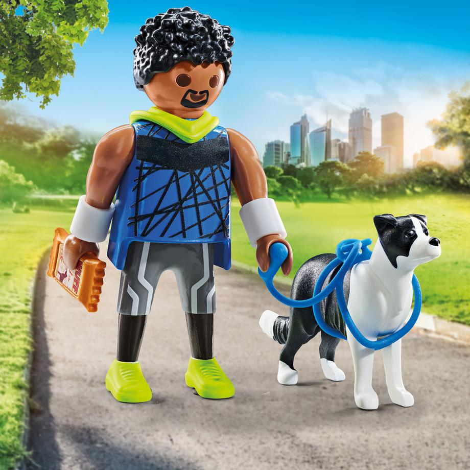 Playmobil  71740 Jogger con Border Collie 