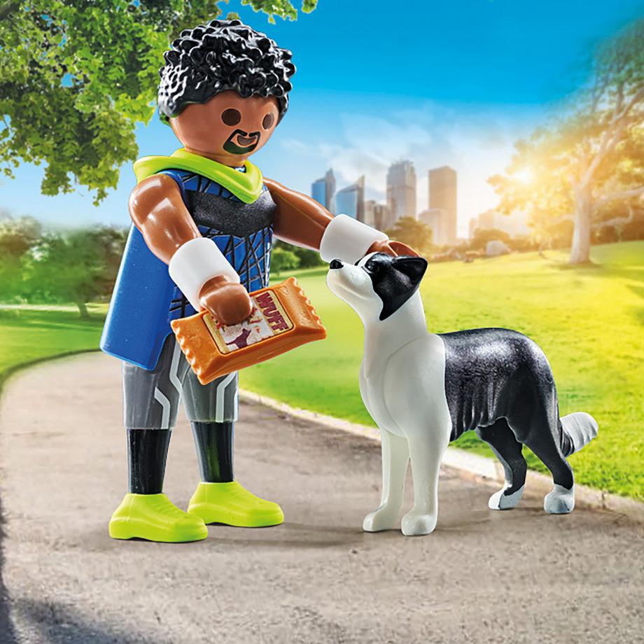 Playmobil  71740 Jogger con Border Collie 