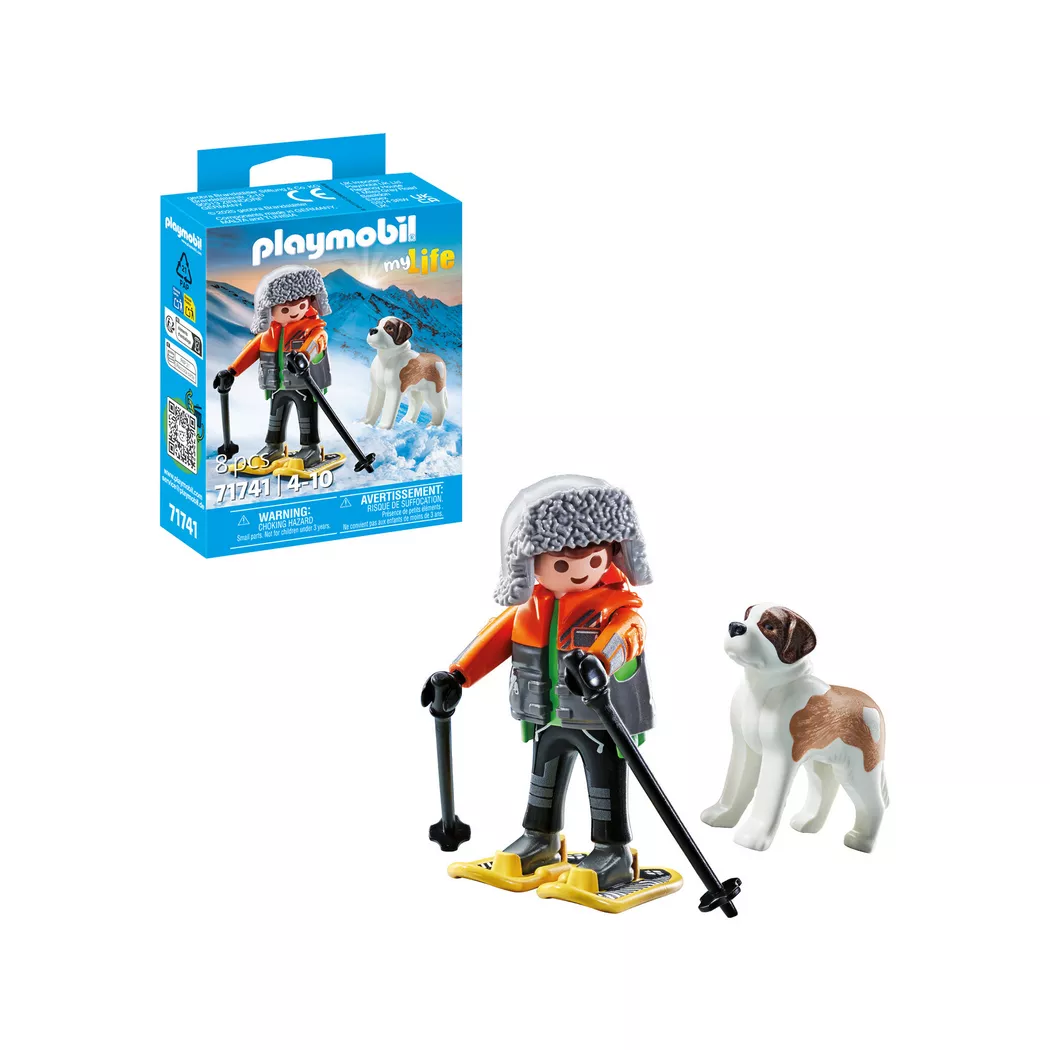 Playmobil - 71741 Wanderer mit Bernhardiner, Multicolor
