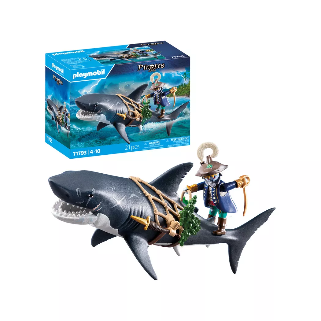 Playmobil - 71793 Gefahr durch Riesenhai, Multicolor