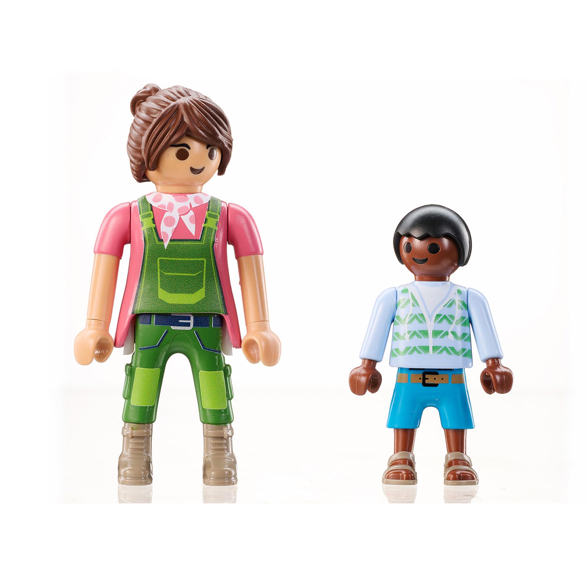 Playmobil  71803 Bäuerin mit Kind und Kalb 