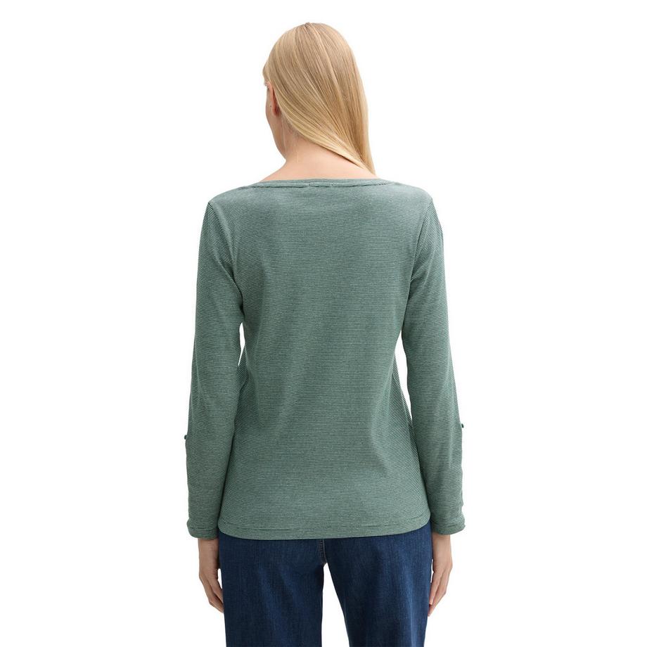 TOM TAILOR Dreiviertelarm Henley T-Shirt  