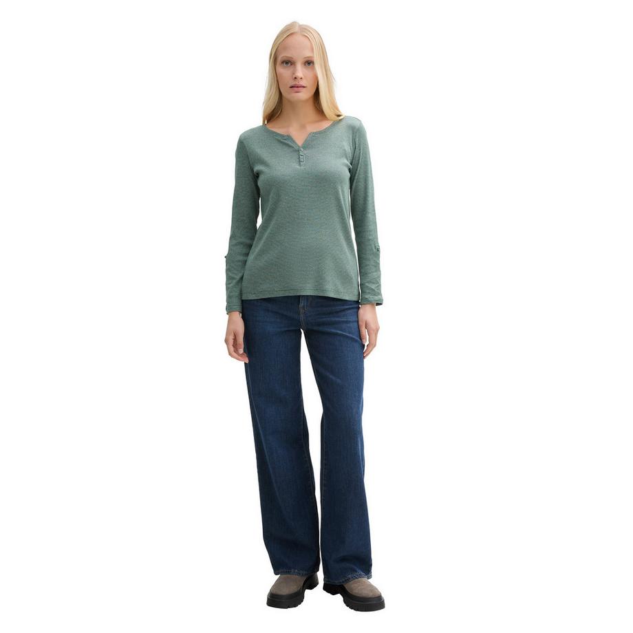 TOM TAILOR Dreiviertelarm Henley T-Shirt  