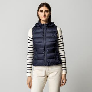 Manor Woman Wattiertes Gilet mit versteckter Kapuze  
