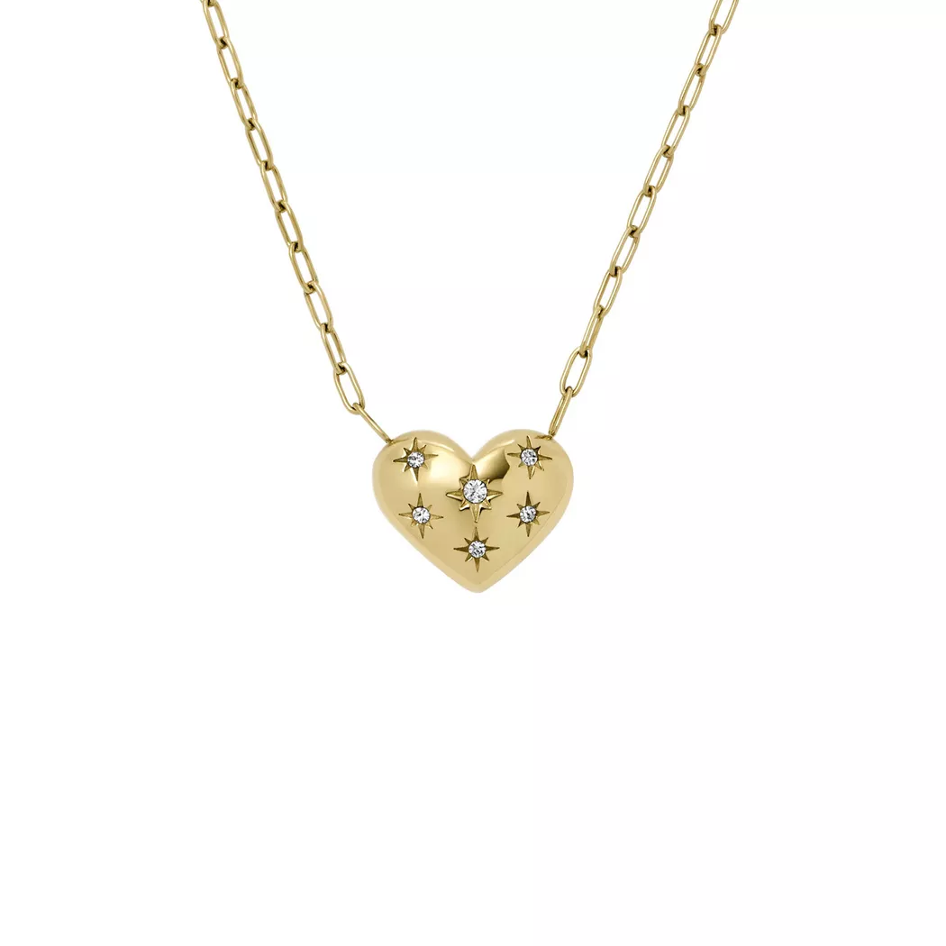 Fossil - Halskette, Sadie, 40.6+5CM, Goldfarben