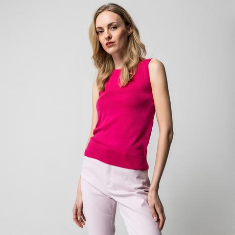 Manor Woman Gestreifter ärmelloser Rundhals-Pullunder  