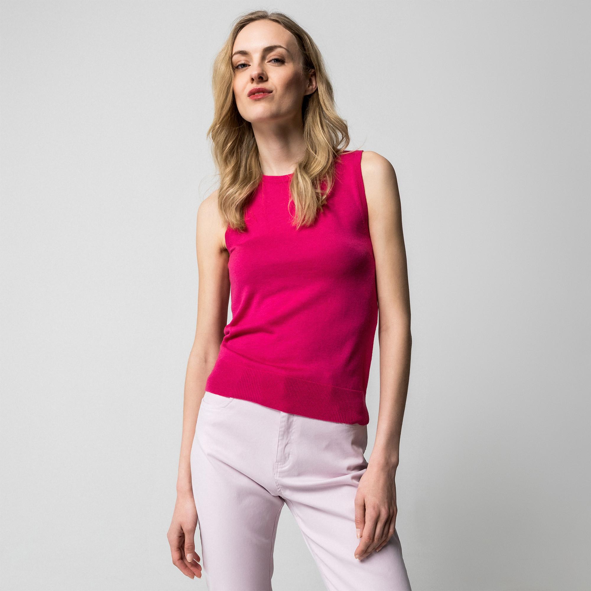 Manor Woman Gestreifter ärmelloser Rundhals-Pullunder  