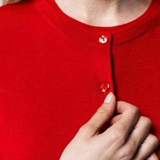 Manor Woman Cardigan a Righe in Maglia Fine  