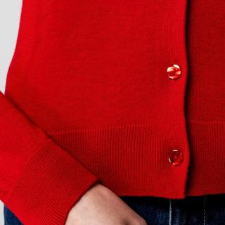 Manor Woman Cardigan a Righe in Maglia Fine  