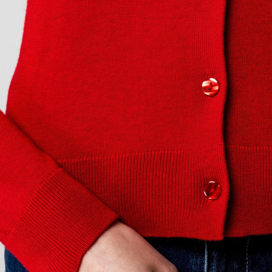 Manor Woman Cardigan Rayé en Maille Fine  