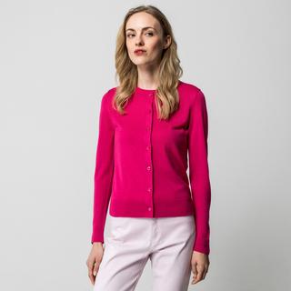 Manor Woman Cardigan Rayé en Maille Fine  