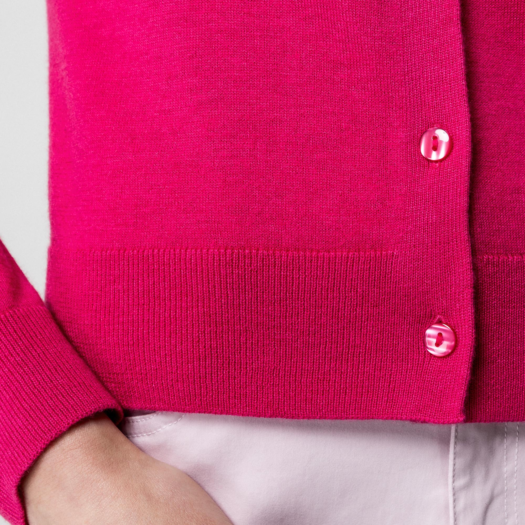 Manor Woman Cardigan Rayé en Maille Fine  