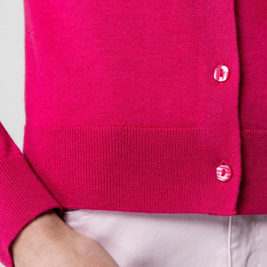 Manor Woman Feinstrick Gestreifter Cardigan  