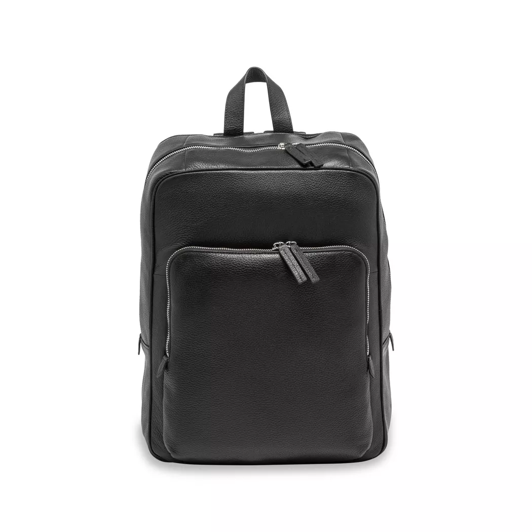 Manor Man Saffiano Optik Lederimitat Rucksack Schwarz ONESIZE 3