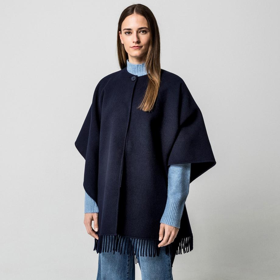 Manor Woman Poncho avec Franges  
