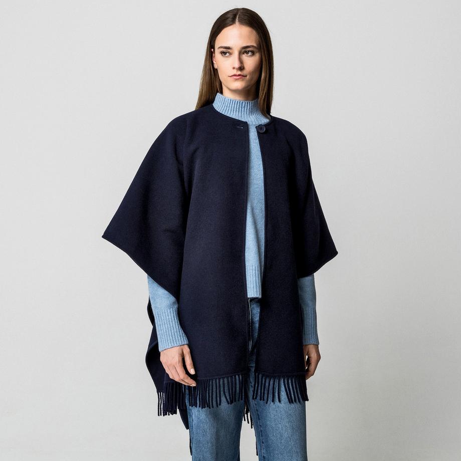 Manor Woman Poncho avec Franges  