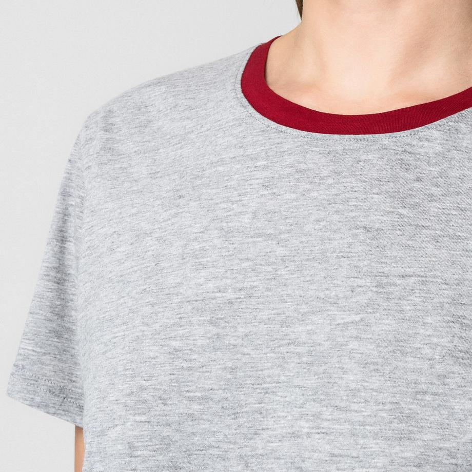 Manor Woman T-Shirt mit Kontrastkragen  