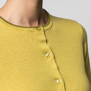 Manor Woman Cardigan Maille Fine Col Rond  