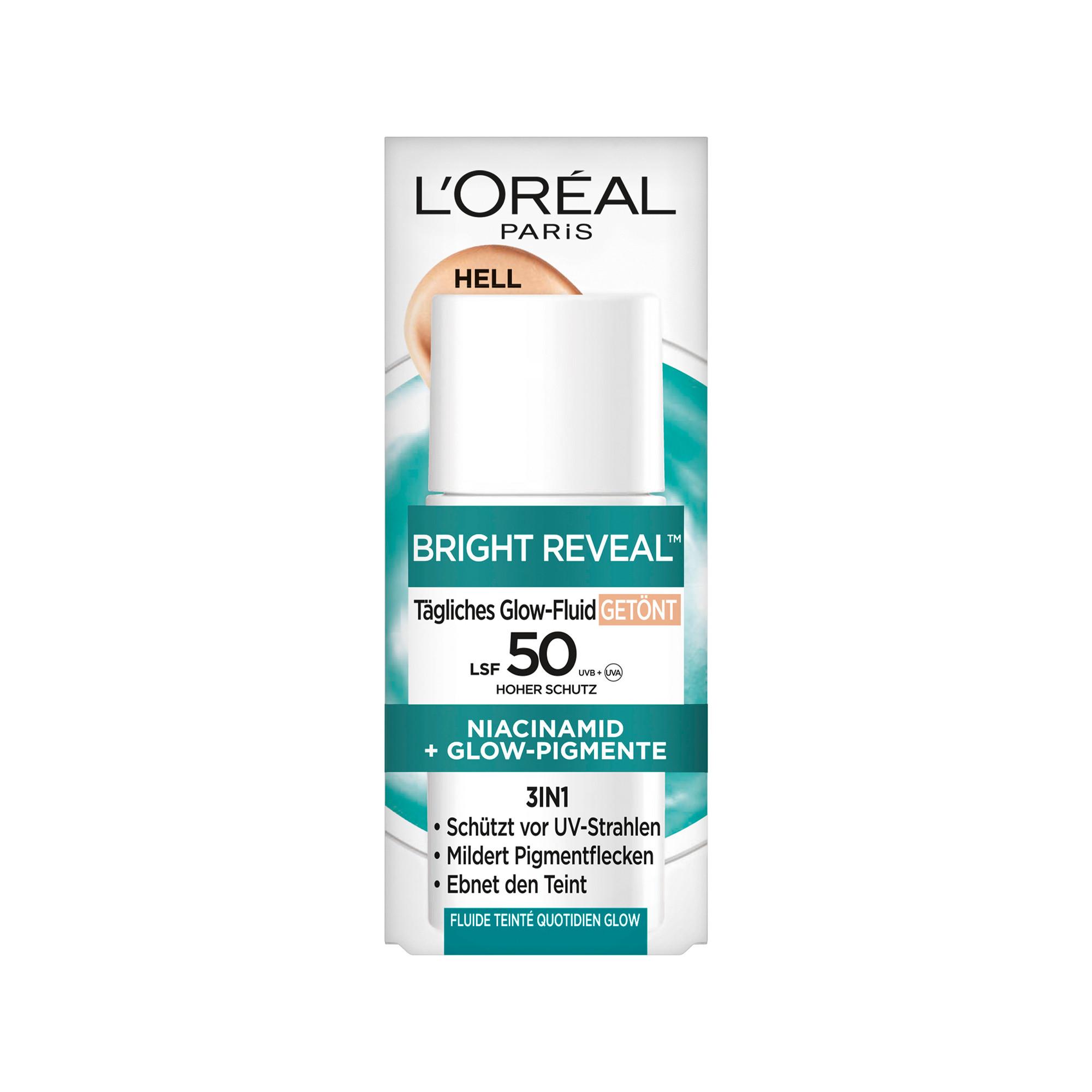 DERMO EXPERTISE - L'OREAL Bright Reveal Daily Glow-Fluid Luce colorata SPF 50 