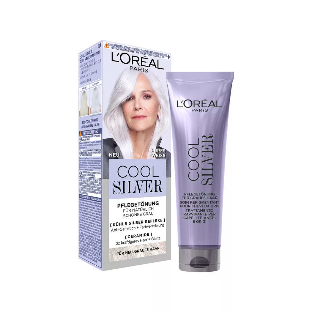 L'Oréal Paris - Cool Silver Pflegetönung, 1 Stück,  Pures Weiss