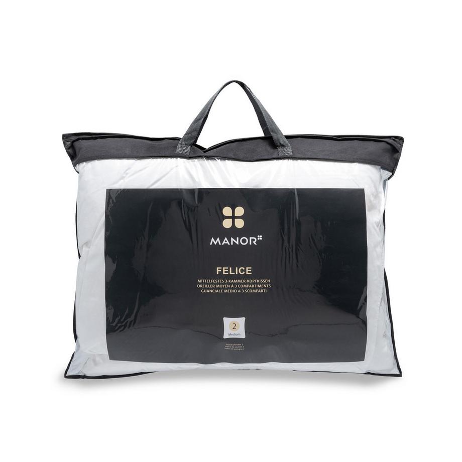 Manor Felice Cuscino Piume Semiduro Tre Camere  