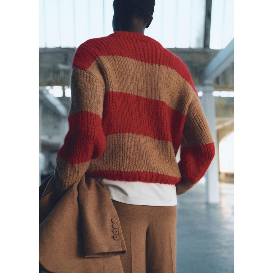 MANGO Candice Pull Rayé Col Rond  