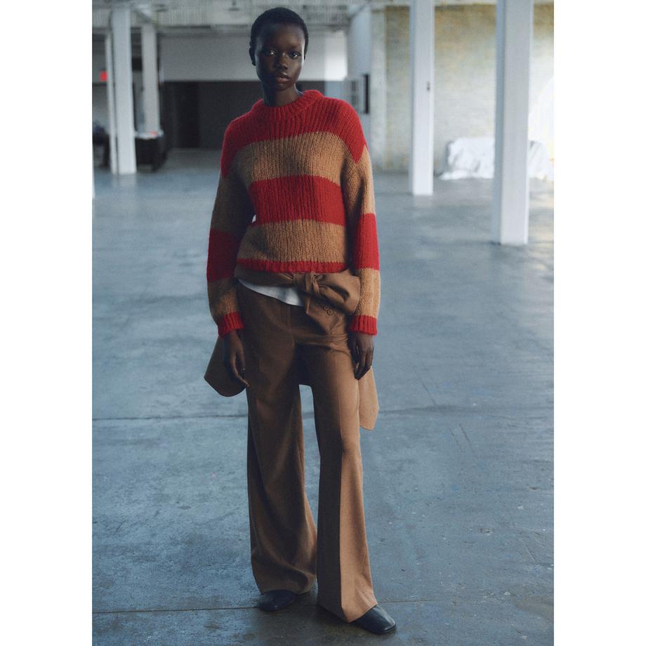 MANGO Candice Pull Rayé Col Rond  